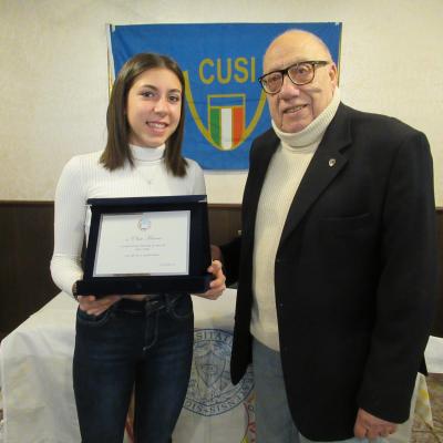 Premiazione Elisa Marini e dirigenti corso CUSI